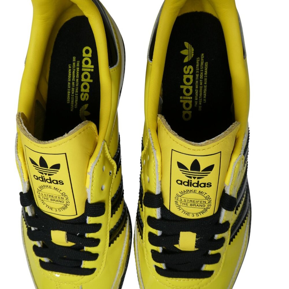 Adidas Women’s Samba JR8749 Size‎ 8.5 Yellow Black Leather Sneakers - Picture 4 of 13